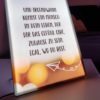 LED-Glasbild Liebesspruch "Zuhause-Gefühl"
