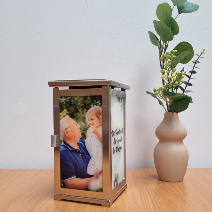 Fotolaterne Edle Grablaterne M mit Solar – Bild 2