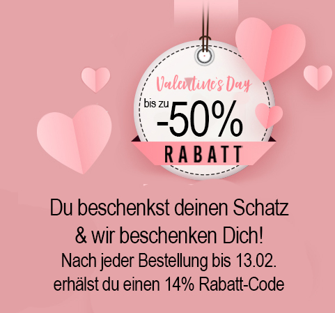 Valentinstagsangebot bis minus 50% auf Fotolaternen